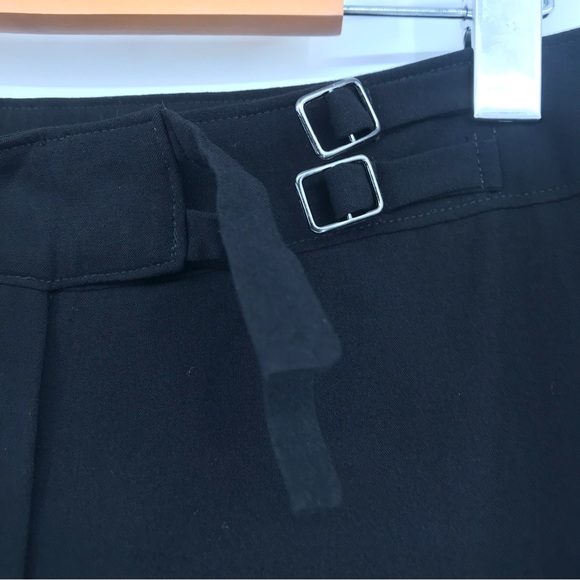 NWT George Black Dress Pants Size 10 Waistband Buckle Detail - Picture 3 of 5